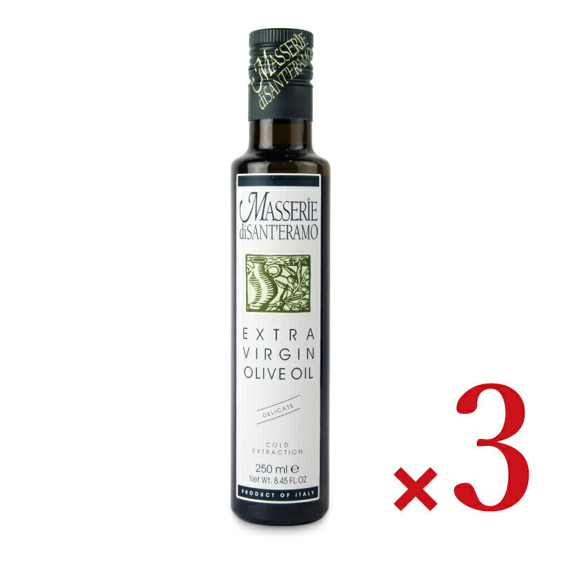 【ブラックフライデー限定!最大2000円OFFクーポン配布中!】《送料無料》サンテラモEXVオリーブオイルホワイトラベル229g×3本