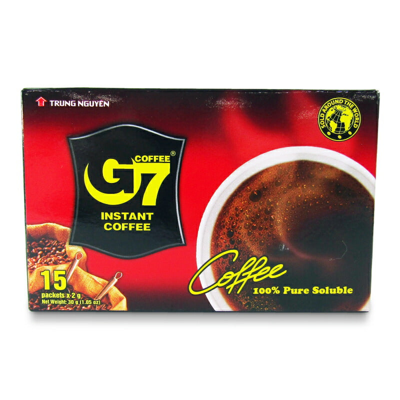 G7 インスタントベトナムコーヒー ブラックコーヒー 2g×15袋