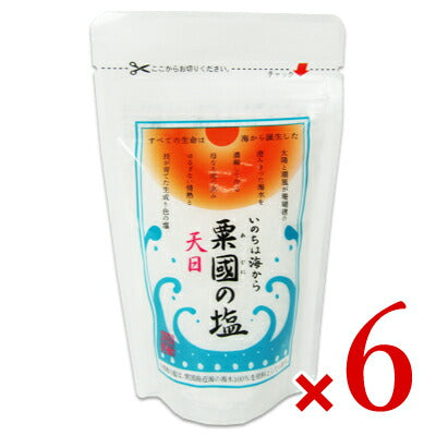 《メール便で送料無料》沖縄海塩研究所粟國の塩天日100g×6袋