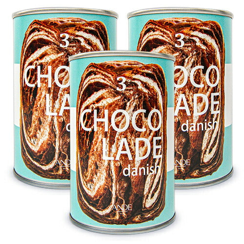 アンデデニッシュ缶ショコラーデ×3個デニッシュパンの缶詰