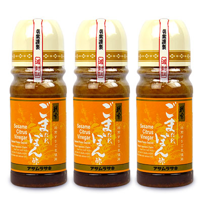 《送料無料》アサムラサキごまだれぽん酢250g×3個《あす楽》