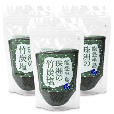 新海塩産業珠洲の竹炭塩100g《あす楽》