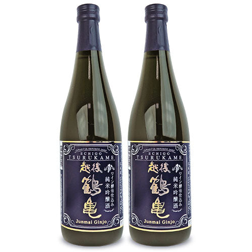 越後鶴亀ワイン酵母仕込み純米吟醸720ml×2本《あす楽》