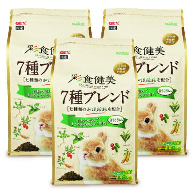 GEXジェックス彩食健美7種ブレンド7種の和漢植物配合大容量子うさぎ~5歳まで1.8kg