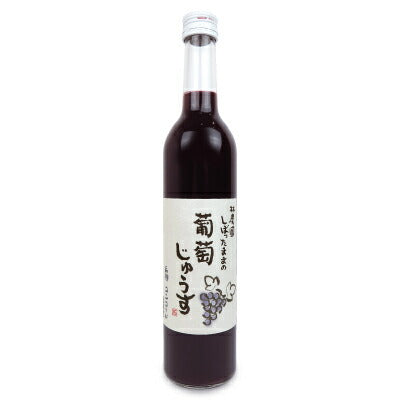 林農園 しぼったままの葡萄じゅうす 500ml 果汁100% コンコード 赤 [五