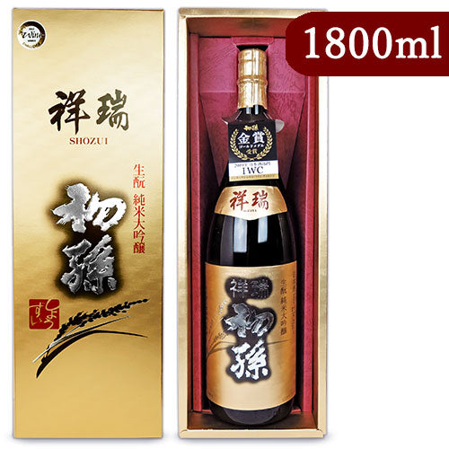 《送料無料》東北銘醸初孫純米大吟醸祥瑞1800ml