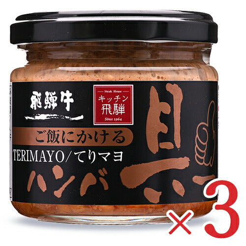 飛騨ハムキッチン飛騨ご飯にかける飛騨牛ハンバ具ー(てりマヨ)120g×3個ハンバーグ