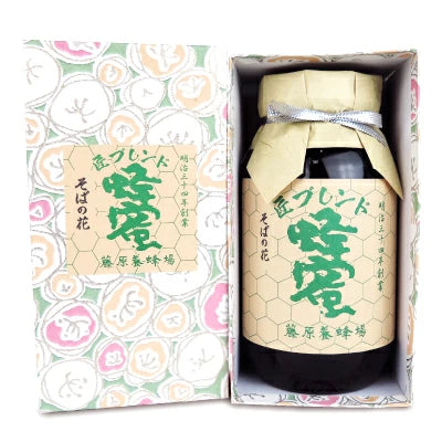 創業明治三十四年 藤原養蜂場 匠ブレンド 蜂蜜 そばの花 1200g