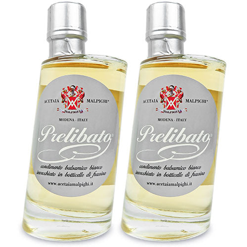 《送料無料》マルピーギ5年熟成ホワイトバルサミコ「プレリバート」200ml×2本セットヴィボン《あす楽》