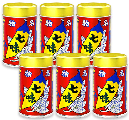 八幡屋礒五郎七味唐がらし缶14g×6本