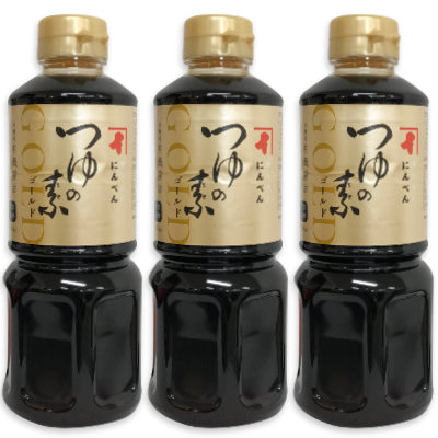 にんべんつゆの素ゴールド500ml×3本(3倍濃厚)【にっぽん津々浦々】