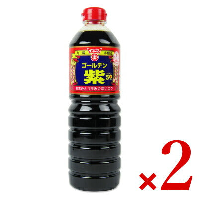 【マラソン限定!最大2000円OFFクーポン!】フンドーキン醤油ゴールデン紫1L×2本