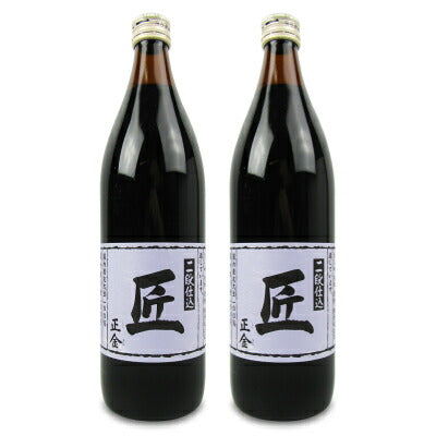 正金醤油二段仕込み匠瓶900ml