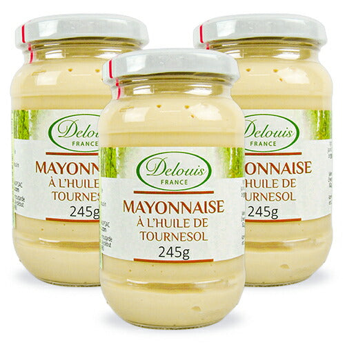 【マラソン限定!最大2000円OFFクーポン配布中!】DELOUISドゥルイマヨネーズ245g×3個