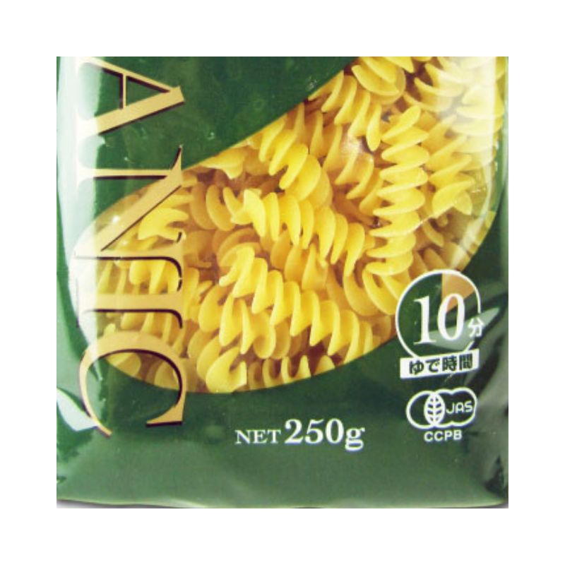 【マラソン期間限定!!最大2000円OFFクーポン配布中!!】ビオカ有機フズィリ250g有機JAS