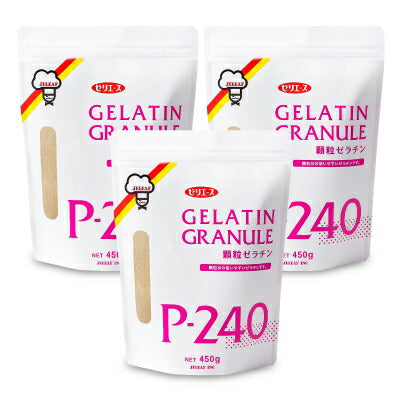 ゼリエース顆粒ゼラチンP240-450g×3袋【にっぽん津々浦々】
