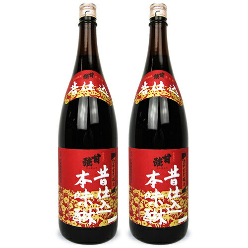 《送料無料》甘強酒造昔仕込本みりん1800ml×2本セット