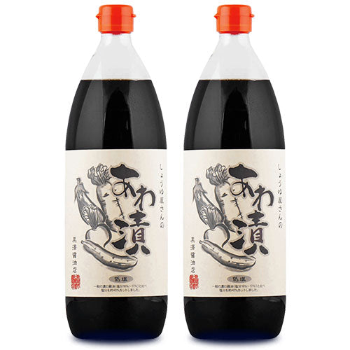 《送料無料》黒澤醤油店あわ漬1000ml×2本《あす楽》