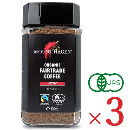 マウントハーゲン オーガニック フェアトレード インスタントコーヒー 100g 有機JAS