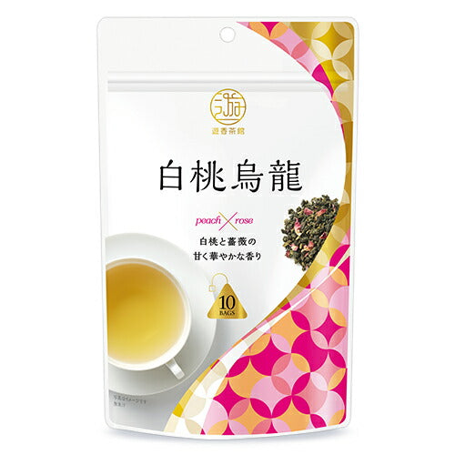 三井銘茶 遊香茶館 白桃烏龍 10袋入り (2g×10TB) ティーバッグ