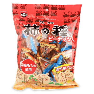 浪花屋製菓 元祖柿の種 ピーナッツ入り 個包装パック 170g – にっぽん