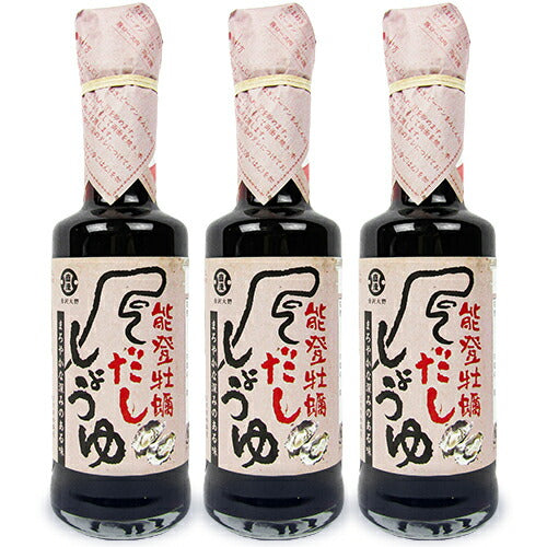 直源醤油能登牡蠣だししょうゆ200ml×3本セット