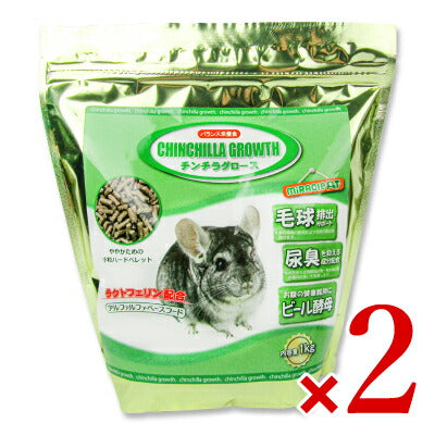 ニチドウチンチラグロース1kgペットフード餌エサえさ