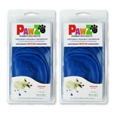 ポウズ(PAWZ)ラバードッグブーツブルーM