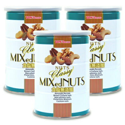 東洋ナッツ食品トンTON'S食塩無添加クラッシーミックスナッツ缶360g《あす楽》