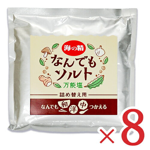 《メール便選択可》海の精なんでもソルト詰め替え用58g×3袋味付き塩