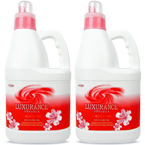 《送料無料》UYEKIラグジュランス衣類用柔軟仕上げ剤スウィートフローラル2L×2本セット業務用