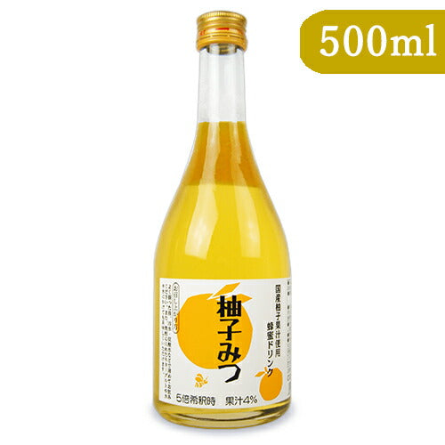 【最大1500円OFFクーポン配布中!超ポイントバック祭】金澤やまぎし養蜂場柚子みつ500mlハニードリンク