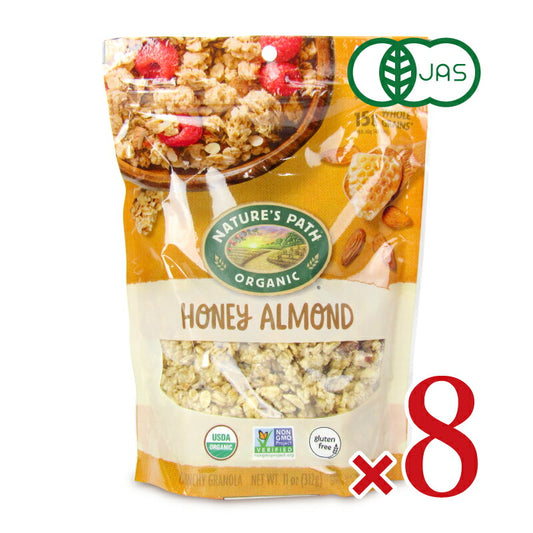 ネイチャーズパースオーガニックハニーアーモンドグラノーラ312g×8個ケース販売