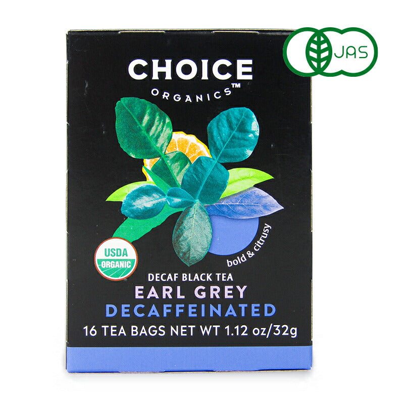 チョイスオーガニックティーデカフェアールグレイ紅茶ティーバッグ16袋ミトク有機JAS