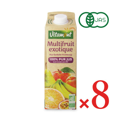 VITAMONT 有機マルチフルーツジュース 1L×8個セット ケース販売 有機JAS ヴィタモン ヴィタモント