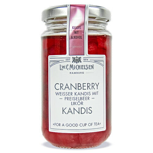 【マラソン限定！最大2,000円OFFクーポン配布中！】ミヒェルゼンクランベリーキャンディス250gペスカ氷砂糖のシロップ漬けアルコール入り
