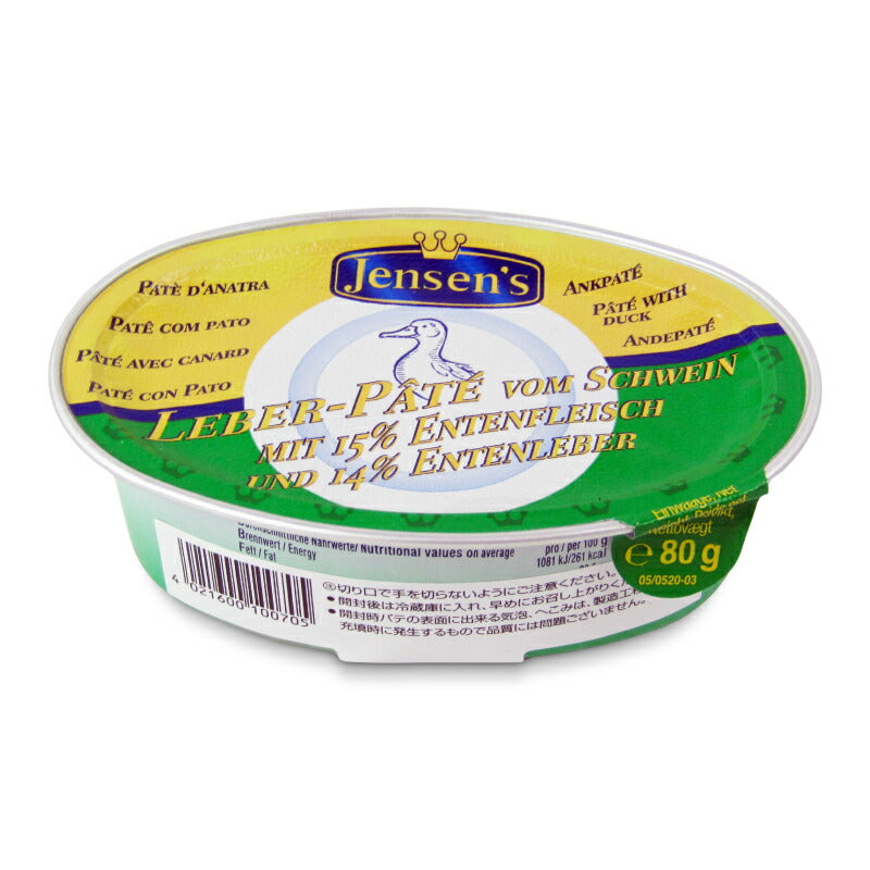 ジェンセンフォアグラ（ダック）パテ80g