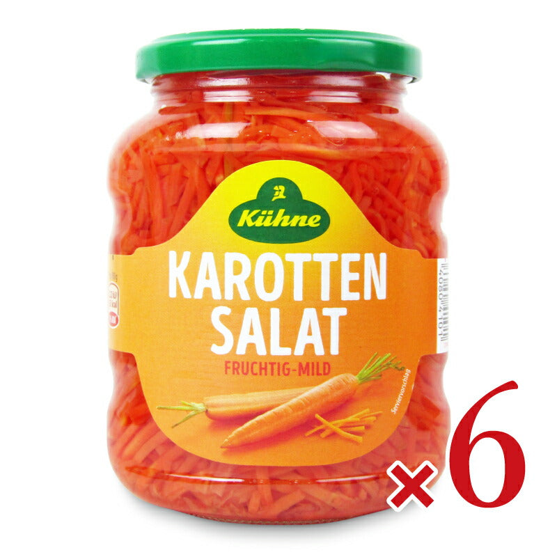 《送料無料》キューネキャロットサラダ370ml×6本