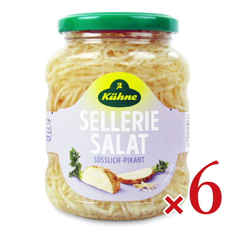 《送料無料》キューネセロリサラダ370ml×6本