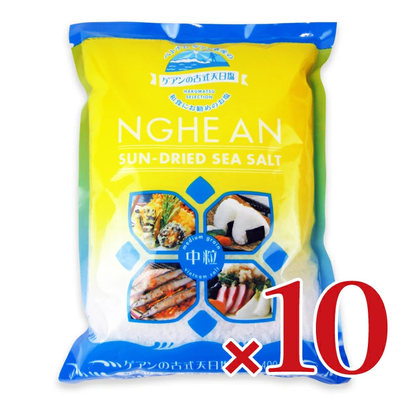 白松 ゲアンの古式天日塩 中粒 400ｇ