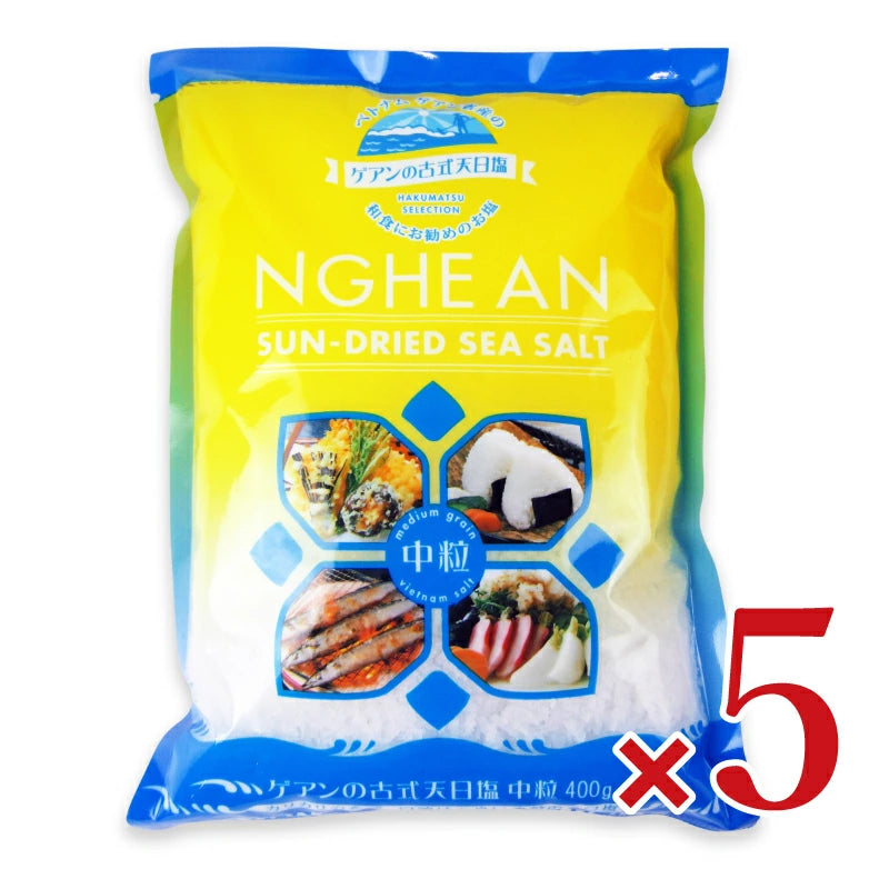 白松 ゲアンの古式天日塩 中粒 400ｇ