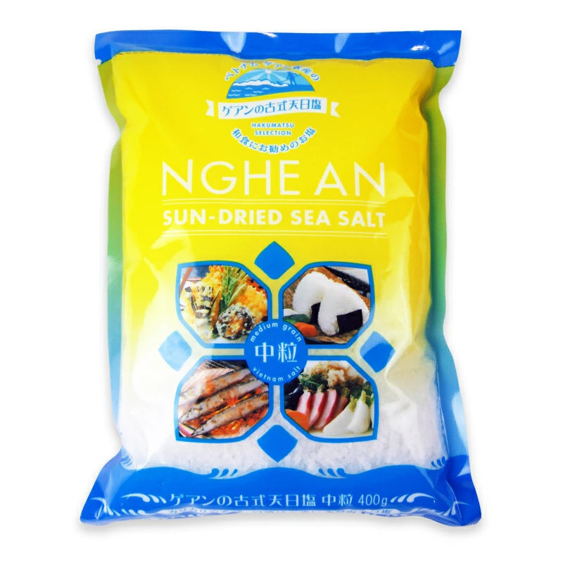 白松 ゲアンの古式天日塩 中粒 400ｇ