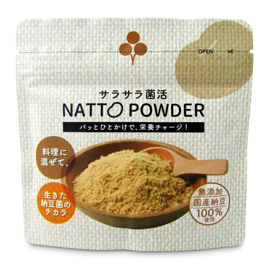 【マラソン期間限定!!最大2000円OFFクーポン配布中!!】加豆フーズサラサラ菌活NATTOPOWDER45g