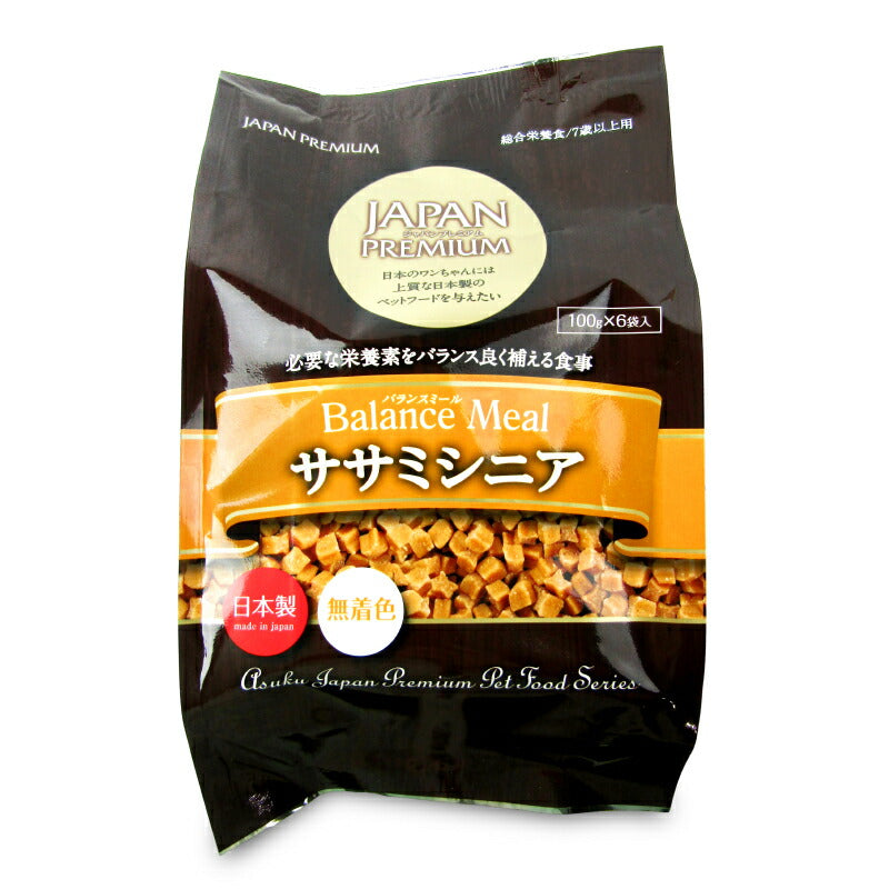 【マラソン限定！最大2000円OFFクーポン配布中！】ジャパンプレミアムバランスミールササミシニア600g