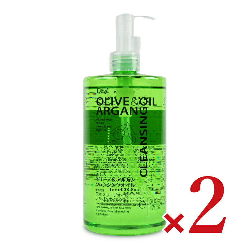 【マラソン限定!最大2160円OFFクーポン配布中!】【ミライスタイル】熊野油脂ディブオリーブ&アルガンクレンジングオイル500ml