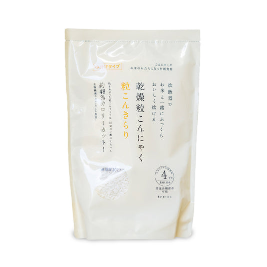 粒こんきらり 240g （60g×4袋）［トレテス］【乾燥粒こんにゃく こんにゃく米】