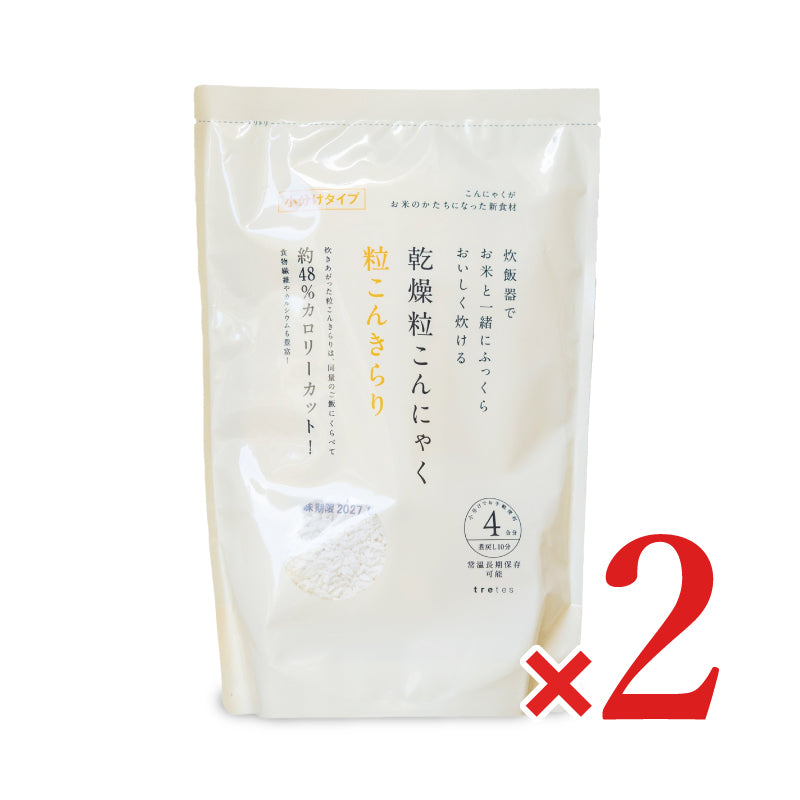 粒こんきらり 240g （60g×4袋）［トレテス］【乾燥粒こんにゃく こんにゃく米】