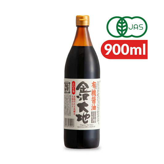 金沢大地国産有機醤油こいくち900ml《あす楽》