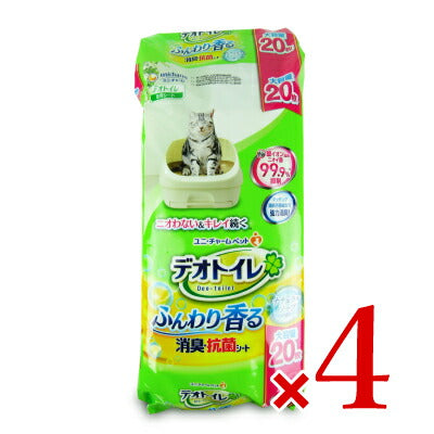 【大感謝祭限定！最大2,000円OFFクーポン配布中！】ユニ・チャームデオトイレ香るシートナチュラルソープの香り20枚