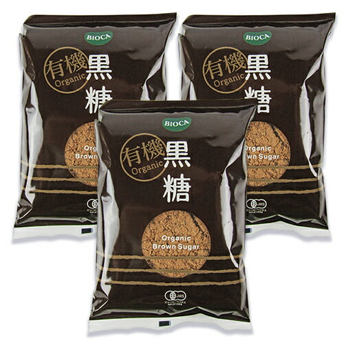 【マラソン限定!!最大2000円OFFクーポン配布中】ビオカ有機黒糖300g×3袋有機JASオーガニック